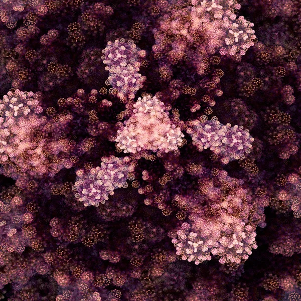Kleine Mini-Blüten mit einigen kleinen Formen mit rosa Farbe — Stockfoto