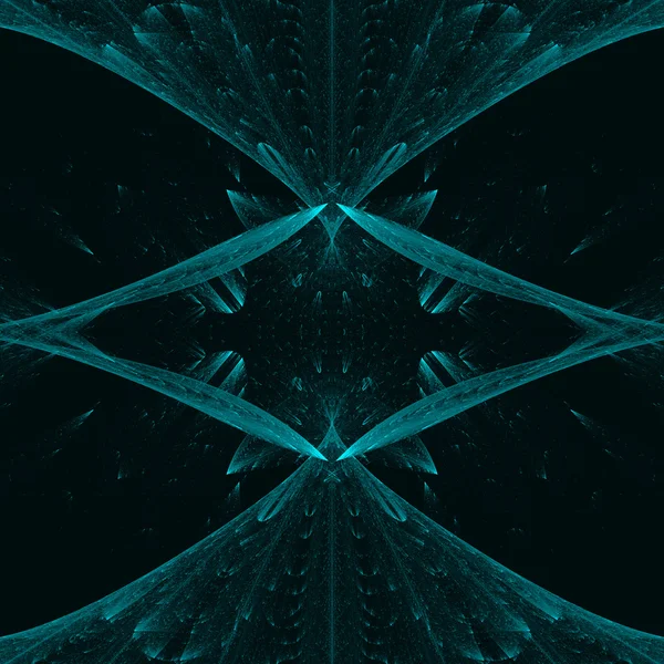Concepto de arte fractal de círculo relámpago verde con brillo con plataformas — Foto de Stock
