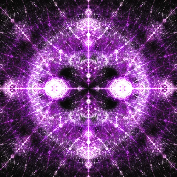 Circle Purple Light Fractal cu puncte spumante — Fotografie, imagine de stoc