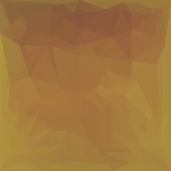 Polygone fond orange foncé avec lumière dans les coins — Image vectorielle