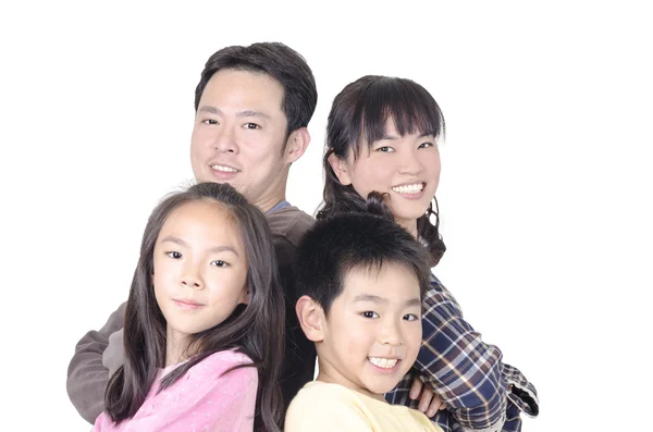 Gelukkig familieportret samen — Stockfoto