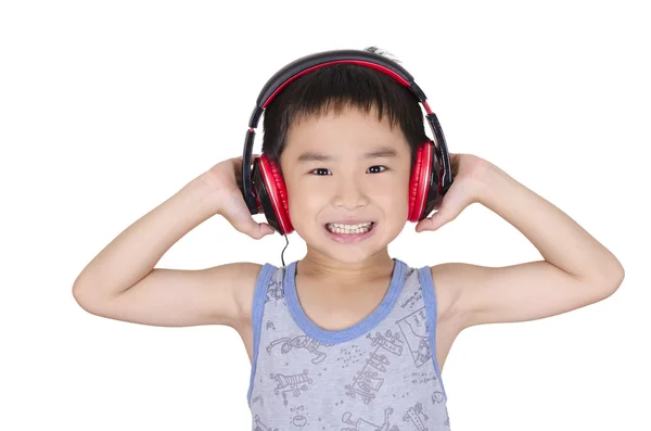 I bambini carini ascoltano musica — Foto Stock