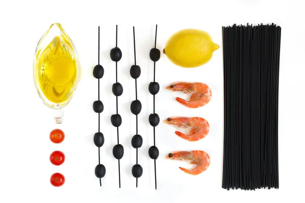 Hamur için malzemelerin Üstten Görünüm