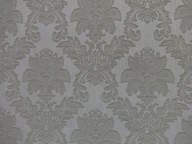 Kabartma çiçek desenli duvar kağıdı