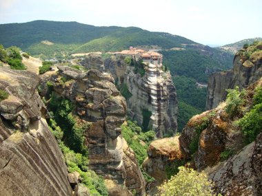 Dağ manzarası Meteora, Yunanistan
