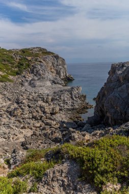 Doğu Akdeniz 'deki Yunan güneş adasında tatil hissi - Rodos / Yunanistan