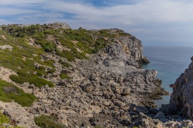 Doğu Akdeniz 'deki Yunan güneş adasında tatil hissi - Rodos / Yunanistan