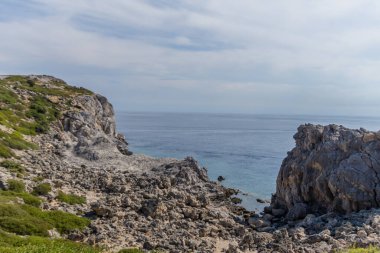 Doğu Akdeniz 'deki Yunan güneş adasında tatil hissi - Rodos / Yunanistan