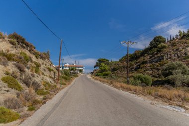 Doğu Akdeniz 'deki Yunan güneş adasında tatil hissi - Rodos / Yunanistan