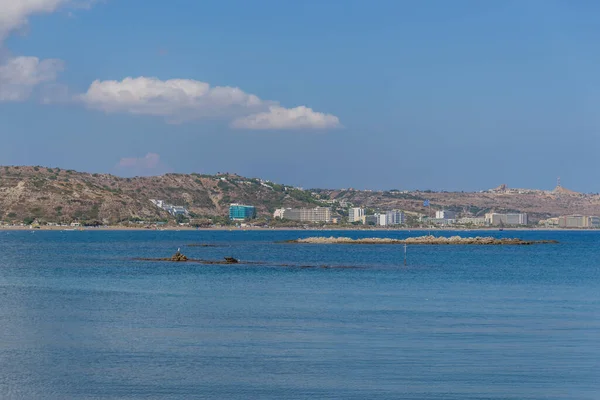 Rekreační Pocit Řeckém Slunečním Ostrově Východním Středomoří Rhodos Řecko — Stock fotografie