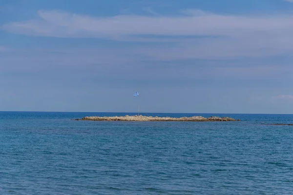 Sensação Férias Ilha Sol Grega Mediterrâneo Oriental Rodes Grécia — Fotografia de Stock