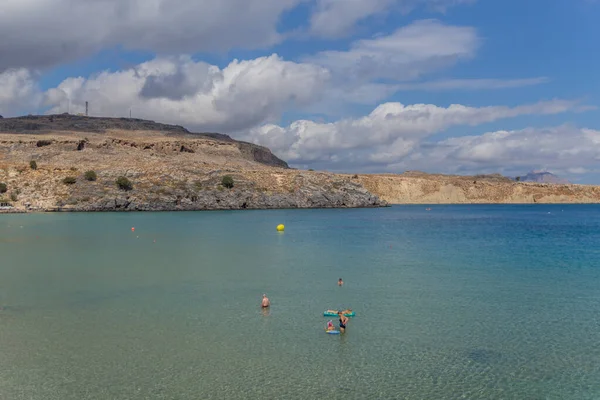 Sensação Férias Ilha Sol Grega Mediterrâneo Oriental Rodes Grécia — Fotografia de Stock