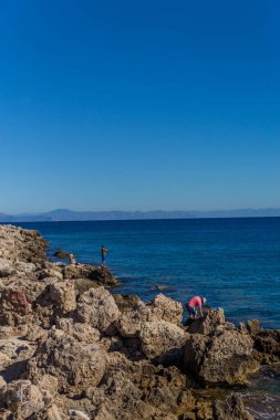 Doğu Akdeniz 'deki Yunan güneş adasında tatil hissi - Rodos / Yunanistan