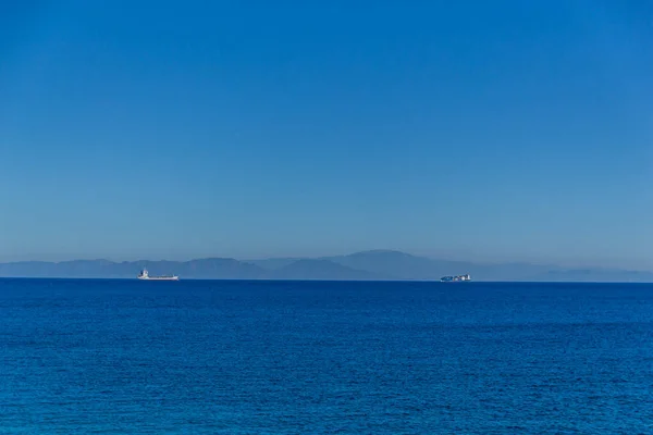 Αίσθηση Διακοπών Στο Ελληνικό Νησί Του Ήλιου Στην Ανατολική Μεσόγειο — Φωτογραφία Αρχείου