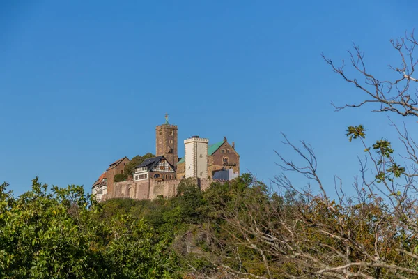 Paseo Otoño Por Hermoso Castillo Wartburg Bosque Turingia Cerca Eisenach —  Fotos de Stock