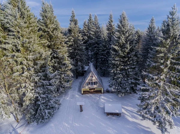 Caminhadas Inverno Diferentes Lugares Através Floresta Turíngia Thueringer Wald Alemanha — Fotografia de Stock