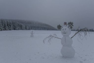 Thüringen Ormanı boyunca farklı yerlerde kış yürüyüşü - Almanya