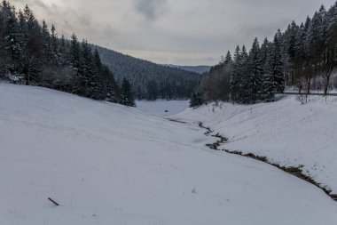 Thüringen Ormanı boyunca farklı yerlerde kış yürüyüşü - Almanya