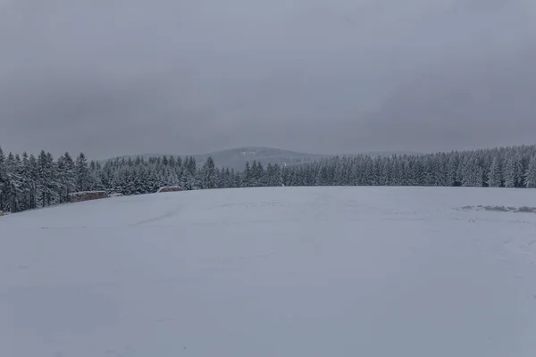 Invierno Senderismo Diferentes Lugares Través Del Bosque Turingia Alemania — Foto de Stock