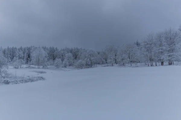 Winterwandelen Verschillende Plaatsen Door Het Thüringer Woud Duitsland — Stockfoto