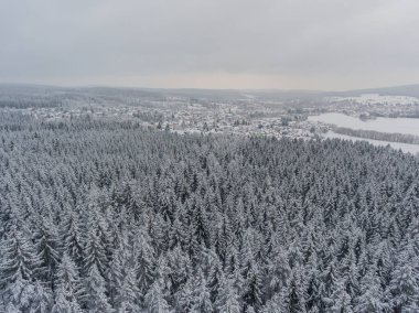 Thüringen Ormanı boyunca farklı yerlerde kış yürüyüşü - Almanya