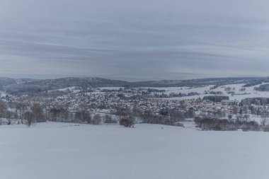 Thüringen Ormanı boyunca farklı yerlerde kış yürüyüşü - Almanya