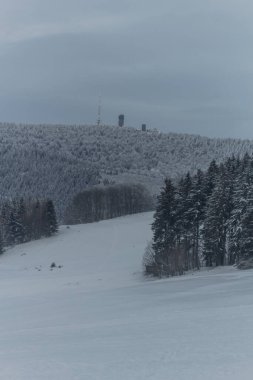 Thüringen Ormanı boyunca farklı yerlerde kış yürüyüşü - Almanya