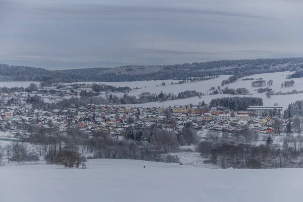Vintervandring Olika Platser Genom Thüringen Tyskland — Stockfoto