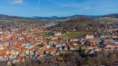 Schmalkalden 'in güzel şehri Thüringen' in üzerinde.