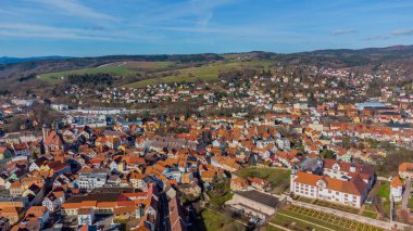 Schmalkalden 'in güzel şehri Thüringen' in üzerinde.
