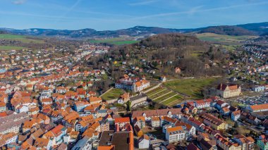 Schmalkalden 'in güzel şehri Thüringen' in üzerinde.