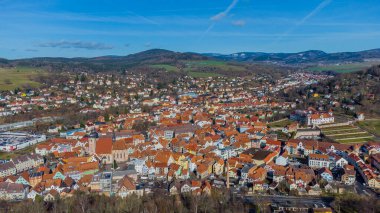 Schmalkalden 'in güzel şehri Thüringen' in üzerinde.