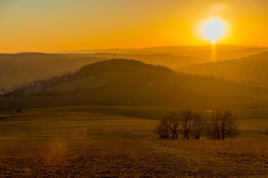 Schmalkalden 'in güzel şehri Thüringen, Almanya' da bahar yürüyüşü