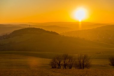 Schmalkalden 'in güzel şehri Thüringen, Almanya' da bahar yürüyüşü