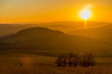 Schmalkalden 'in güzel şehri Thüringen, Almanya' da bahar yürüyüşü