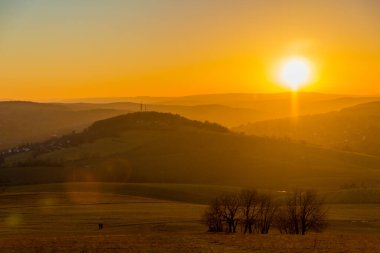 Schmalkalden 'in güzel şehri Thüringen, Almanya' da bahar yürüyüşü