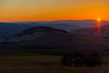 Schmalkalden 'in güzel şehri Thüringen, Almanya' da bahar yürüyüşü