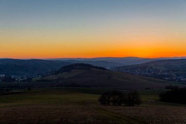 Schmalkalden 'in güzel şehri Thüringen, Almanya' da bahar yürüyüşü