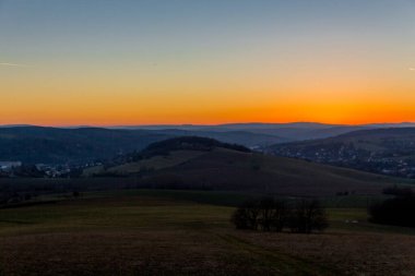 Schmalkalden 'in güzel şehri Thüringen, Almanya' da bahar yürüyüşü