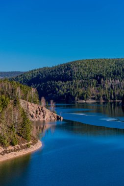 Spring walk around the narrow water dam in the Thuringian Forest - Ohratalsperre - Germany
