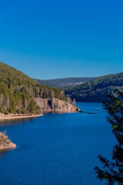 Spring walk around the narrow water dam in the Thuringian Forest - Ohratalsperre - Germany