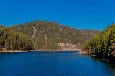 Spring walk around the narrow water dam in the Thuringian Forest - Ohratalsperre - Germany