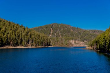 Spring walk around the narrow water dam in the Thuringian Forest - Ohratalsperre - Germany