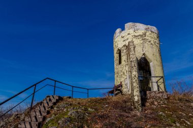 Schmalkalden - Thüringen - Almanya 'nın güzel doğasında bahar yürüyüşü