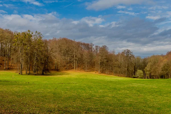 Passeio Primavera Belo Parque Altenstein Perto Bad Liebenstein Turíngia Alemanha — Fotografia de Stock