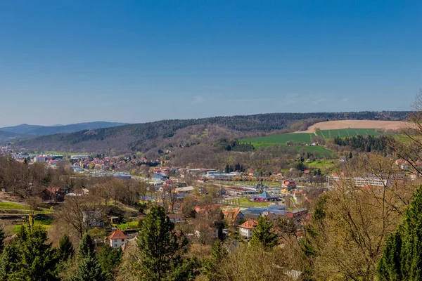 Vårvandring Genom Den Vackra Staden Schmalkalden Thüringen Tyskland — Stockfoto