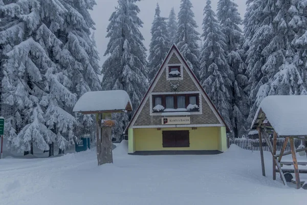 Invierno Senderismo Diferentes Lugares Través Del Bosque Turingia Alemania —  Fotos de Stock