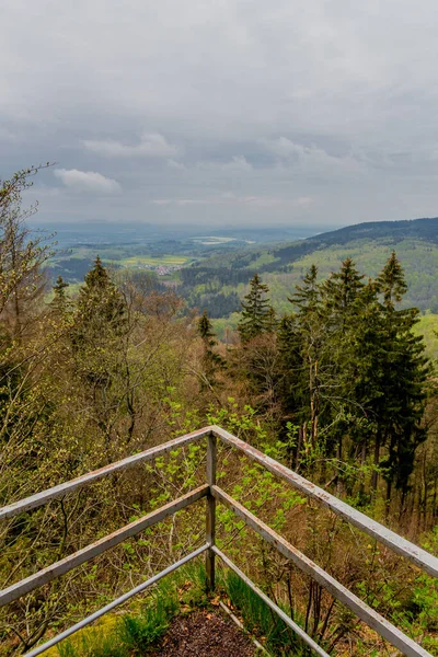 Recorrido Exploración Vacaciones Por Hermoso Bosque Turingia Cerca Brotterode Alemania — Foto de Stock