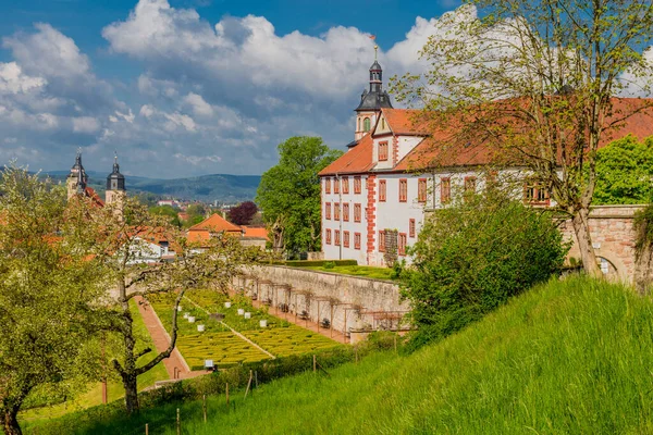 Printemps Promenade Dans Belle Ville Schmalkalden Thuringe Allemagne — Photo