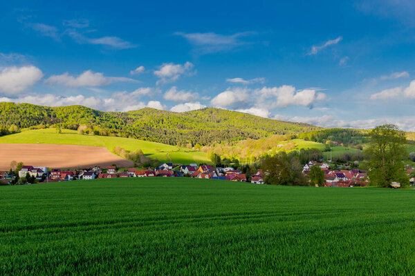 Spring Walk through the beautiful city of Schmalkalden - Thuringia - Germany